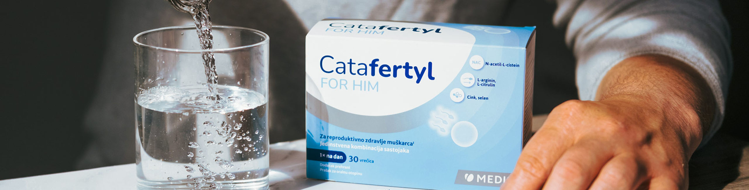 Catafertyl FOR HIM priprema napitka.